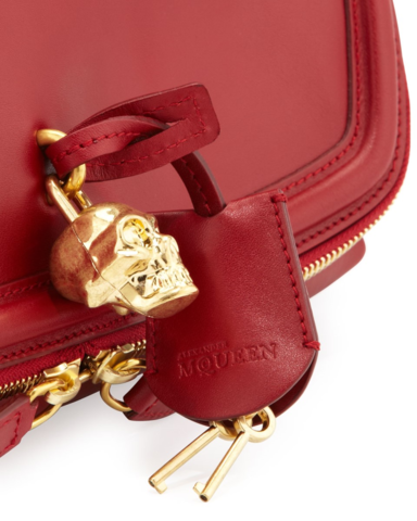 Læder clutch med lynlås